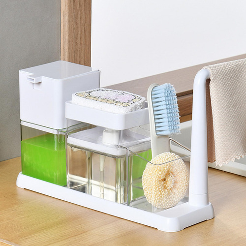 Dispensador De Jabón Para Platos Organizador De Soporte De