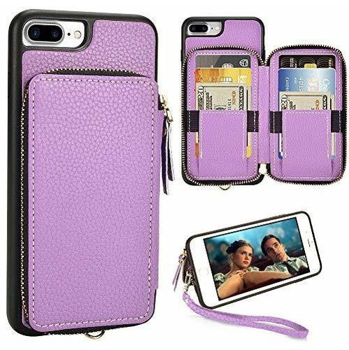 Zve iPhone 8 Plus 7 Plus Funda Wallet, 5,5 Pulgadas, Wvzlr