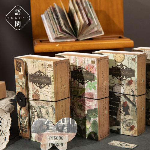 Trace - Vintage Mini Notebox Creative Gift Journal Cards