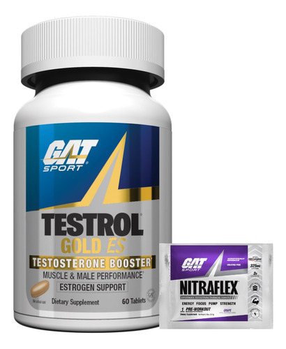 Testrol Gold Es Gat Sport + Muestra Nitraflex Advanced