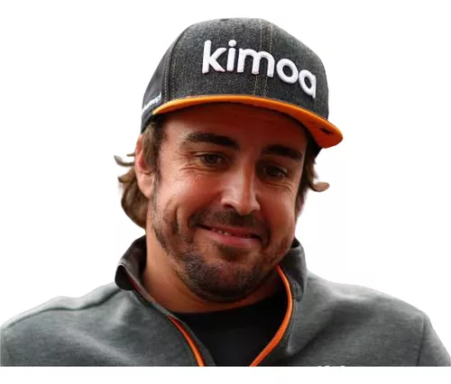 Gorra Fernando Alonso Mclaren Plana Para Niño F1 Kimoa 2018