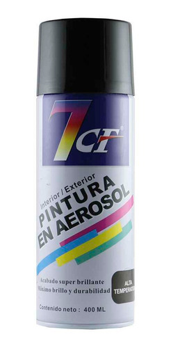 Esmalte Pintura En Aerosol Negro Alta Temperatura 400ml 7cf