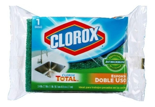 Fibra Esponja Fregon Clorox Trastes 18 Pack Doble Uso