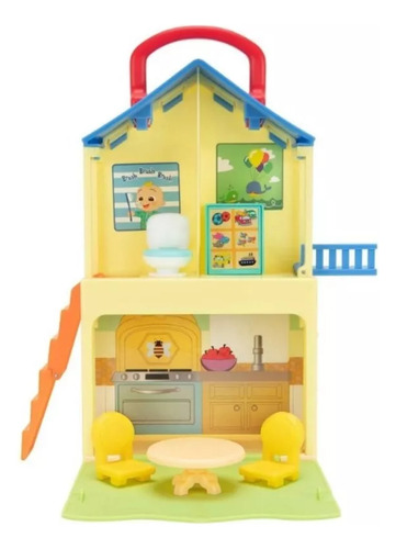 Casa Casita De Juegos Playset Con Accesorios Cocomelon J J