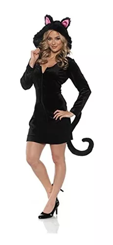 Disfraz de gato negro para mujer talla grande