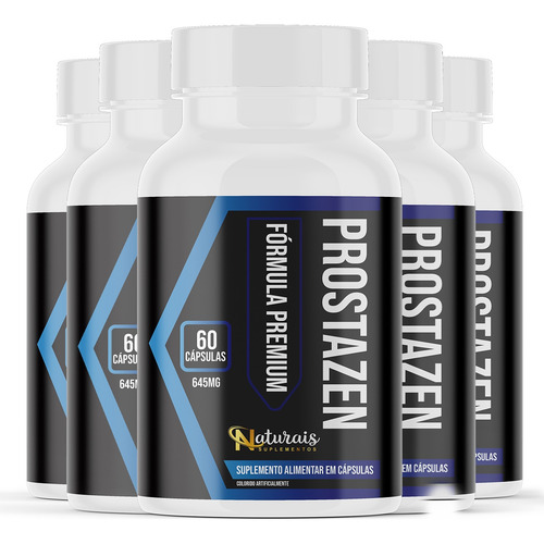 Kit 5 Prostazen Original 60 Cáps - Loja Oficial - Envio Hoje