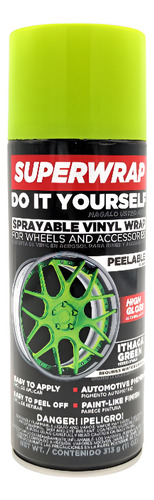 Pintura En Aerosol Removible Vinil Rines Accesorios Verde I