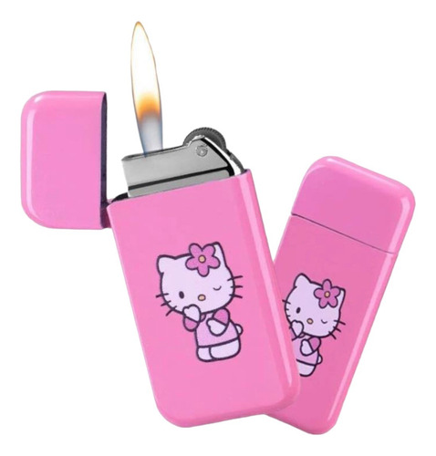 Encendedor Recargable Metálico Hello Kitty Kawaii Regalo