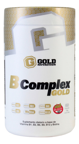 B-complex Gold Nutrition Vitamina Complejo B Multivitaminico Sabor Cápsulas