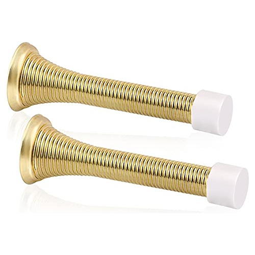 2 Paquete De Topes De Puerta De Resorte Bright Brass - ...