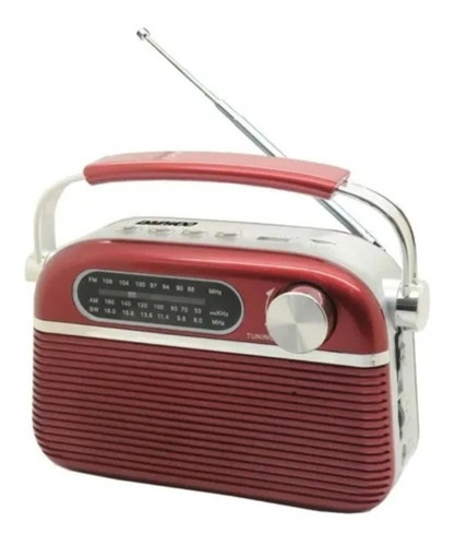 Imagen 2 de 2 de Radio Dual Daewoo Bluetooth Usb Sd Am Fm Pilas 220 Parlante