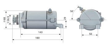 Burro Motor De Arranque Mondial 250 (dze 10267)