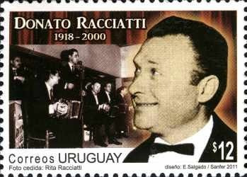 Donato Racciatti En Un Sello De Uruguay - Lámina 45x30 Cm.