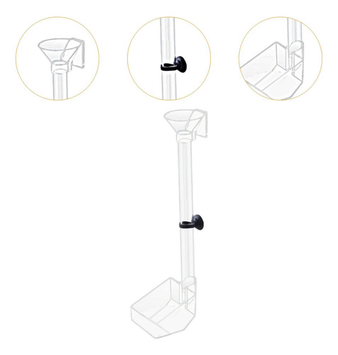 Cuenco Para Comedero De Peces, Tubo De Alimentación 40,5 Cm