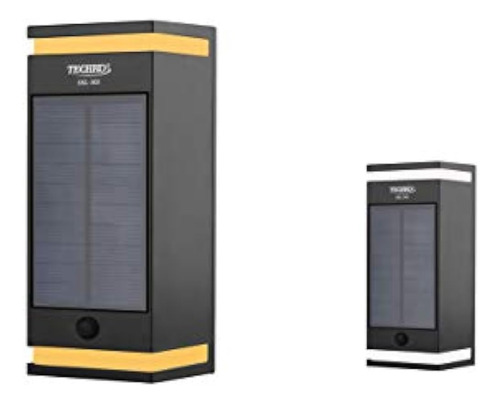 Techko Ssl-305 Lámpara De Pared Solar - Doble Dirección, Neg