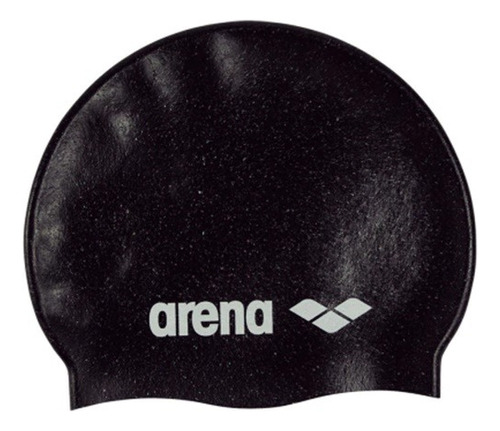 Gorra Silicona Arena Natacion Adulto Pileta Reciclable Color Negro Diseño De La Tela Lisa