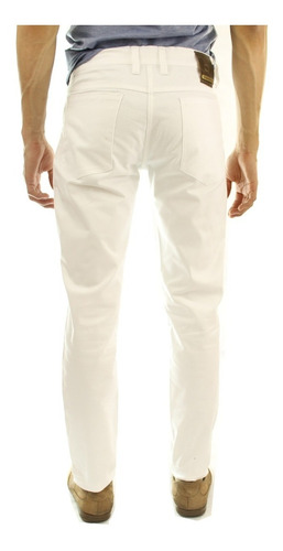 Pantalón Dril Elástico Tipo 5 Bolsillos Slim Fit Para Hombre
