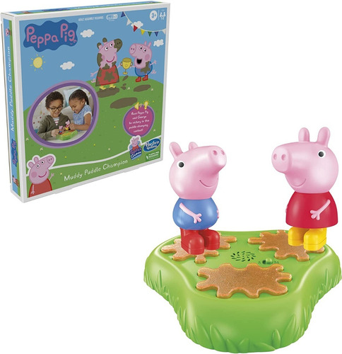 Imagen 1 de 8 de Juego De Mesa Preescolar Peppa Pig Muddy Puddle Champion
