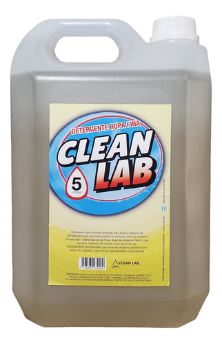 Detergente Sintetico Ropa Fina X 5 Lts