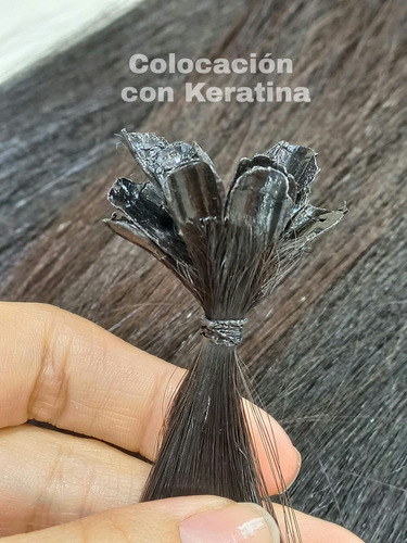 120 Extensiones De 40 Cms Largo Cabello Natural , Sin Color