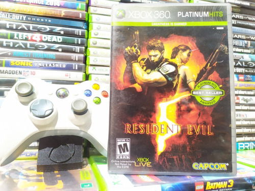 Resident Evil 5 - Xbox 360 - Platinum - Super X Games
