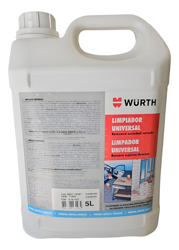Apc Limpiador Universal Wurth 5l