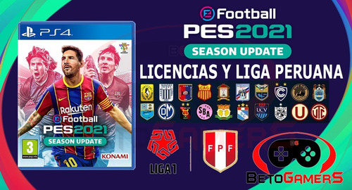  Parche Pes2021 Ps4 Licencias Y Liga 1 Peru ¿ 