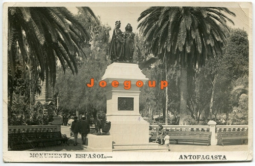 Postal Monumento Español Antofagasta Chile 1953
