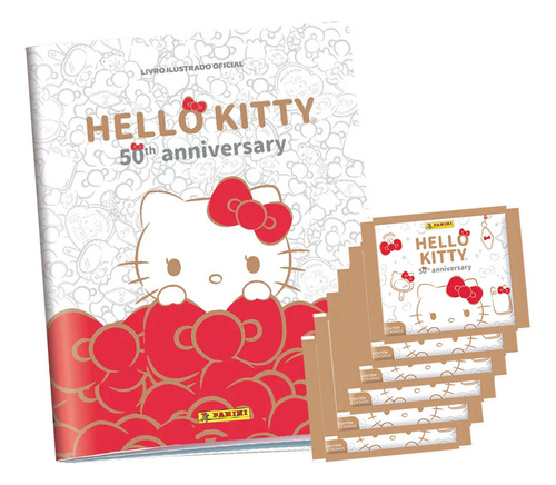 Livro Ilustrado Oficial Hello Kitty + 30 Figurinhas (6env)