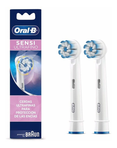 Oral-b Sensi Ultrafino Cabezales Repuesto Cepillo Eléctrico 