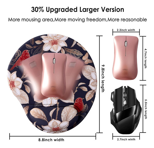 Mouse Pad Hodyxin Ergonómico Con Soporte De Muñeca