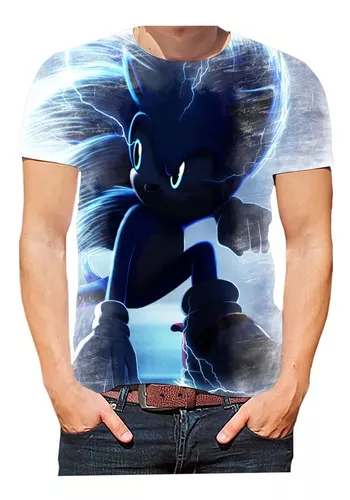 Fantasia Masculina Sonic Festa Halloween Adulto