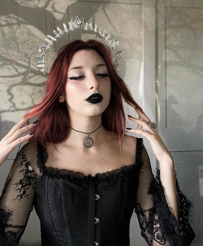 Corona De Halo De Diosa - Diadema De Luna Estrella - Ti...