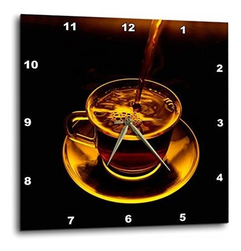 Reloj De Pared Taza De Café 3drose, 10x10 