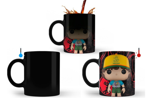 Taza Mágica Stranger Things Dustin Henderson Versión Funko