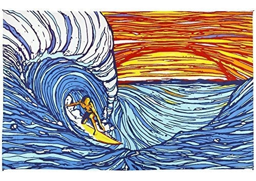 Tapestry Surf Ola Atardecer 60x90 