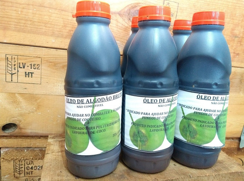 6lt Óleo De Algodão Bruto Coco Sem Pragas Frasco
