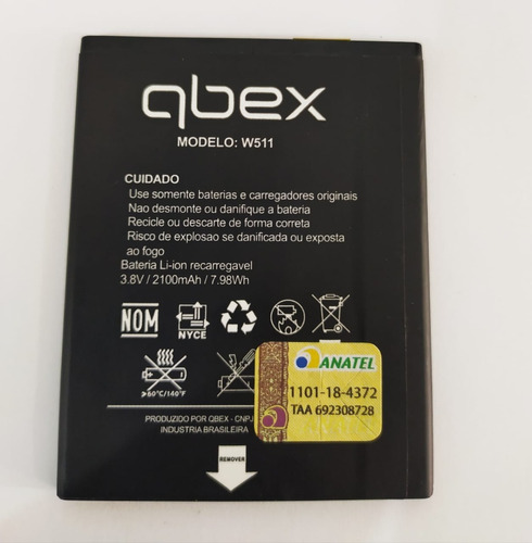 Flex Carga Bat-eira Qbex  Original Em Estoque