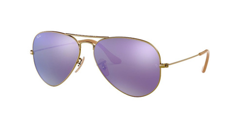 Lente Sol Ray Ban Aviador Espejado Violeta - Óptica Ariel