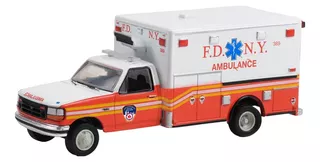 Greenlight First Responders Ambulancias 1/64 Nyc Fdny Custom Color Rojo