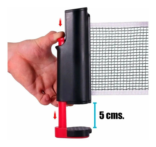 Imagen 6 de 9 de Red Ping Pong Ajustable Tenis De Mesa Profesional Retractil