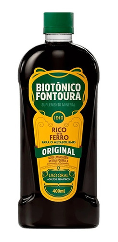 Biotonico Fontoura 400ml - Rico Em Ferro