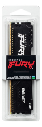 Memoria Ram Kingston Fury Beast Ddr4, 3600mhz, 16gb, Non-ecc
