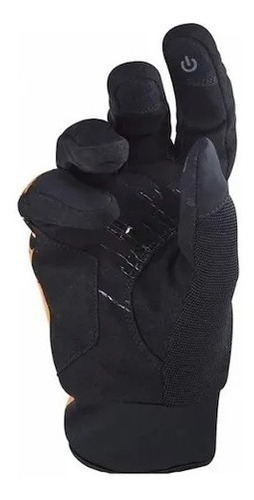 Imagen 3 de 7 de Guantes Moto Cortos Ls2 Jet Negro Naranja Cuotas