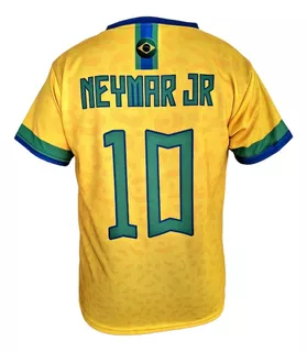 Playera Neymar, Jersey Brasil Para Niños.