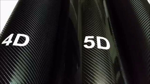 Film Vinilo Fibra Carbono Negro 4d Tuning Auto 1.52x2m