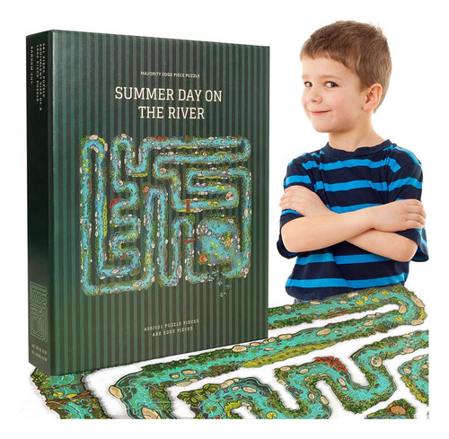 Juego De Rompecabezas Summer Day On The River Maze Puzzle To