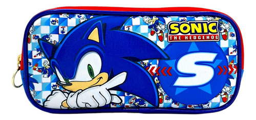 Lapicera Escolar Doble Cierre Ruz Sonic Niño Bade 178655
