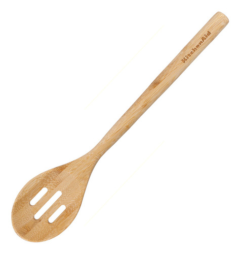 Cuchara Ranurada Kitchenaid Kqg604ohbbe Bambu Mango Marrón