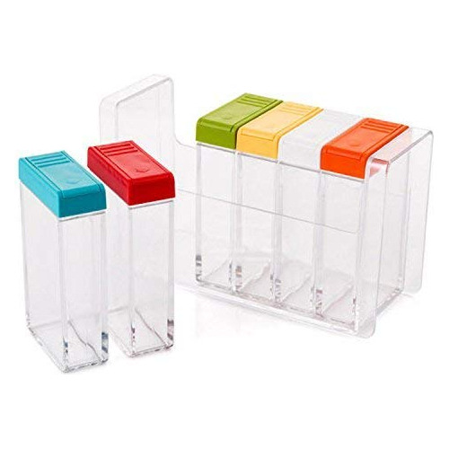 Decentgadget 6 Caja Para Coctelera Especia Frasco Condimento